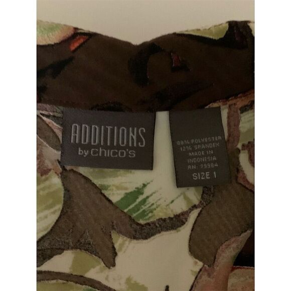 Additions by Chico's Women's Floral Sleeveless Vest Multicolor Size 1 - Picture 7 of 12